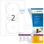 Itseliimautuvat tulostustarrat HERMA CD-tarrat Maxi A4 Ø 116 mm