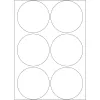 Yleisstarrat HERMA 192 kpl Ø 50 mm pyöreä valkoinen paperi