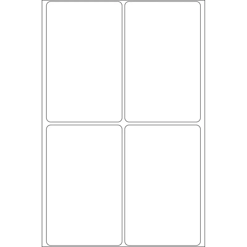 Yleisstarrat HERMA 52x82 mm valkoinen paperi matta käsinmerkintä 128 kpl