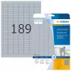 Tyyppikilpitarrat HERMA 4725 kpl A4 25x10 mm hopea