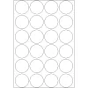 Monikäyttötarrat HERMA 768 kpl pyöreä valkoinen paperi 25 mm