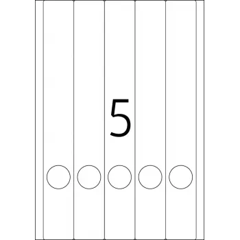 Asiakirjatarrat HERMA A4 38x297 mm valkoinen paperi matta peittävä 125 kpl