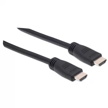 Manhattan HDMI 4K@60Hz kaapeli Ethernetillä – CL3-sertifioitu, 8 m, sopii seinänsisäiseen asennukseen, kaikkiin 4K- ja 1080p/HD-sovelluksiin – välitön päivitys tai valmis tuleviin tarpeisiin, uros-uros, musta, Ultra HD 4K x 2K, elinikäinen takuu, Premium High Speed