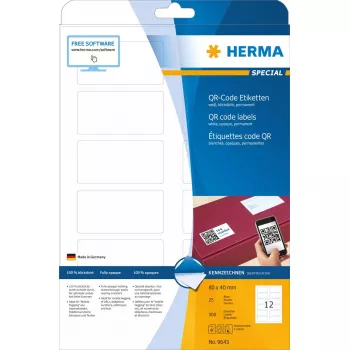 Itseliimautuva tulostintarra HERMA QR-kooditarrat 9643