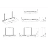 Multibrackets M Universal soundbar-teline 55–110 tuumaa musta 10 kg