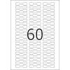 Itseliimautuva tarra tulostimeen HERMA 5116 A4 49x10 mm 1500 kpl