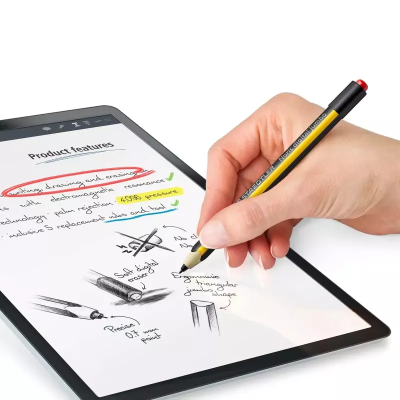 Stylus-kynä Staedtler 180J 22-1 musta keltainen