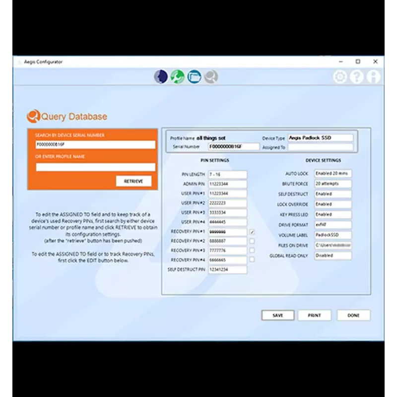 USB-keskitin Apricorn Aegis Configurator AP-CONFIG-KIT-EMEA