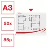 Esselte Quality Pocket A3 vaakasuunta, 30 % kierrätettyä muovia pre-consumer-materiaalista