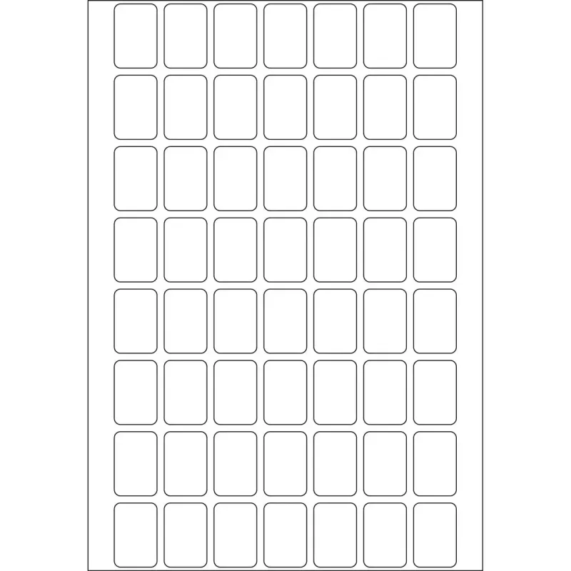 Yleisötarrat HERMA 12x18 mm valkoinen irrotettava paperi matta