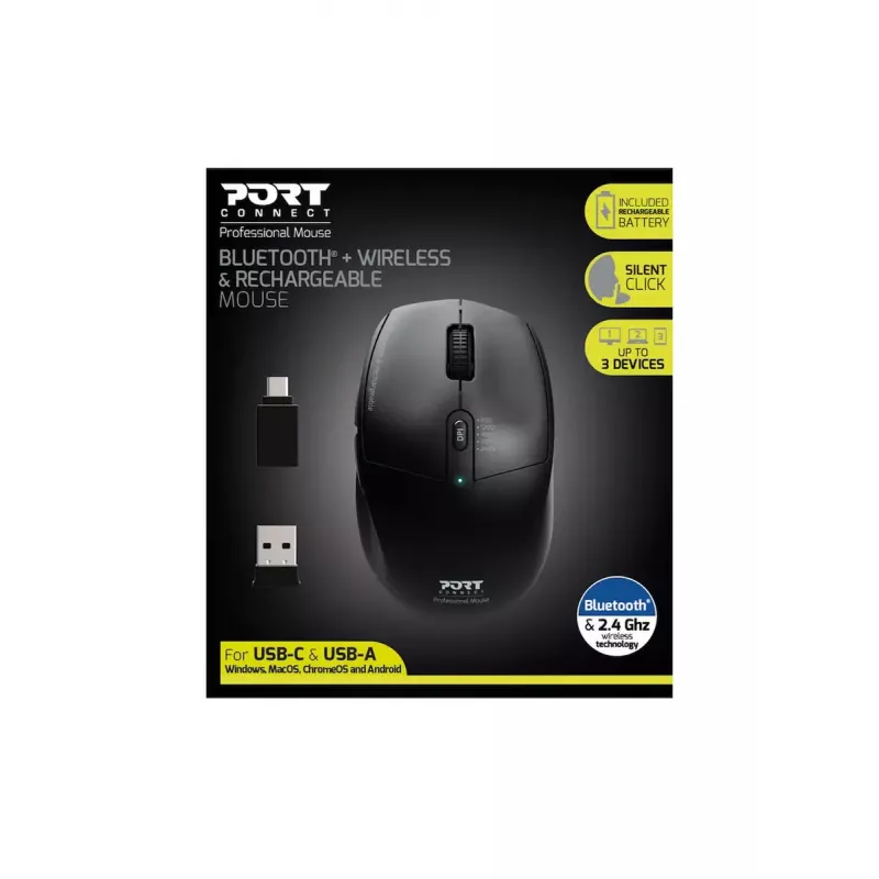 Port Designs 900715 RF Wireless + Bluetooth -hiiri