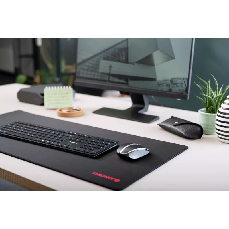 CHERRY KW 9100 ohut näppäimistö yleiskäyttöön RF Wireless + Bluetooth QWERTY pohjoismainen musta