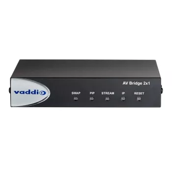 Vaddio AV Bridge 2x1, 1920 x 1080 pikseliä, 60 fps, musta, 0 - 40 °C, 20 - 80%, 480,8 mm