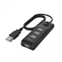 Hama 00200118 USB-keskitin USB 2.0 480 Mbit/s musta