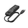 Hama 00200118 USB-keskitin USB 2.0 480 Mbit/s musta