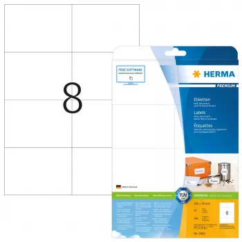 Itseliimautuvat tulostintarrat HERMA Labels Premium A4 105x74 mm