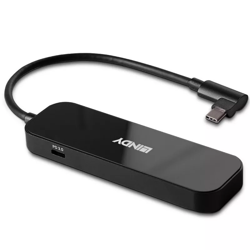 Lindy 43334 USB 3.2 Gen 1 Type-C -hubi, 4 porttia