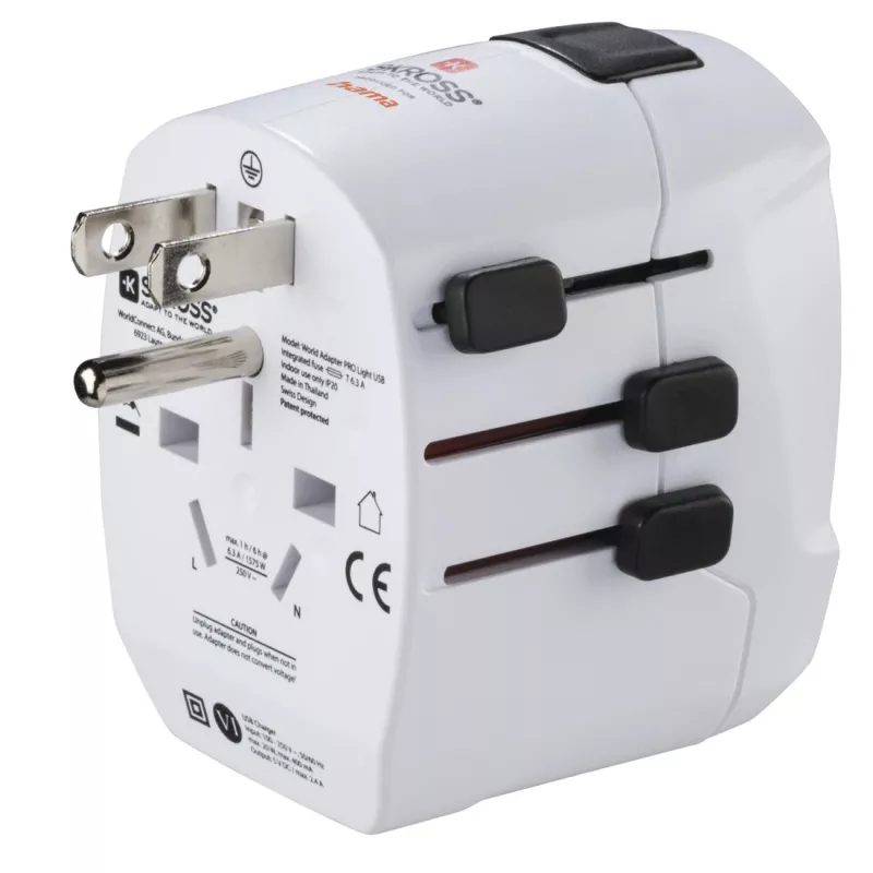 Hama World Travel Pro Light USB virtalähde universaali valkoinen
