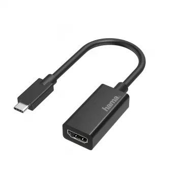 Hama 00200315 videokaapeli-adapteri USB Type-C HDMI musta