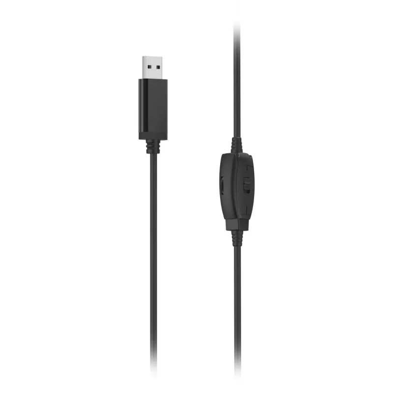 Hama HS-USB250 V2 headset johdollinen panta toimisto/callcenter USB Type-A musta