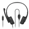 Hama HS-USB250 V2 headset johdollinen panta toimisto/callcenter USB Type-A musta
