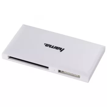 Hama USB 3.0 monikortinlukija, SD/microSD/CF/MS, valkoinen