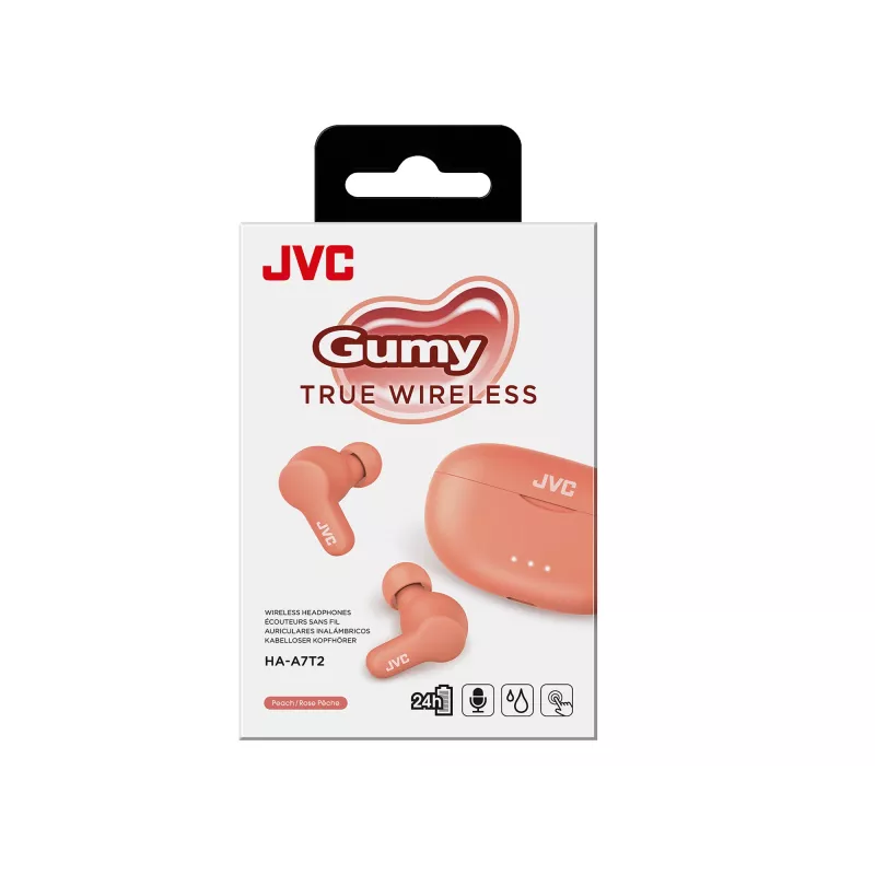 JVC Gumy TWS Stix -kuulokkeet pinkki
