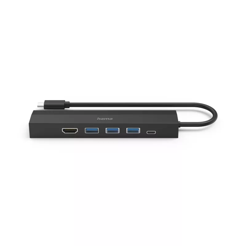 Hama 00200144 USB-keskitin USB 3.2 Gen 1 (3.1 Gen 1) Type-C 5000 Mbit/s musta