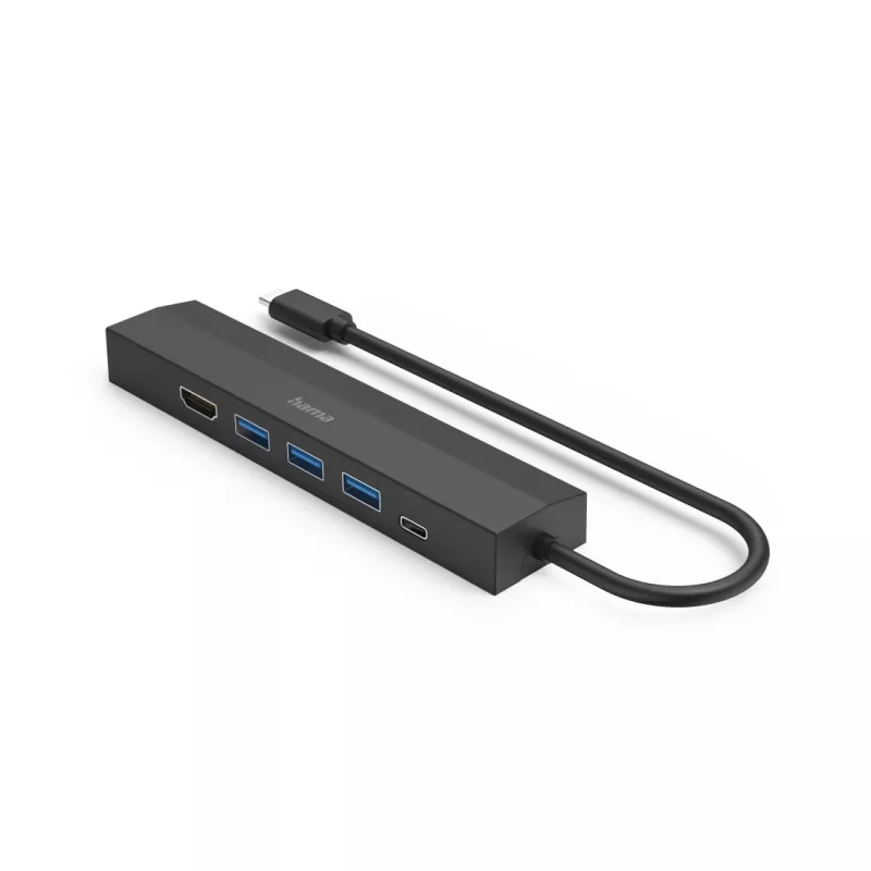 Hama 00200144 USB-keskitin USB 3.2 Gen 1 (3.1 Gen 1) Type-C 5000 Mbit/s musta