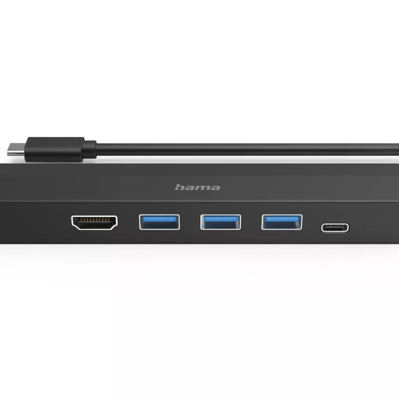Hama 00200144 USB-keskitin USB 3.2 Gen 1 (3.1 Gen 1) Type-C 5000 Mbit/s musta