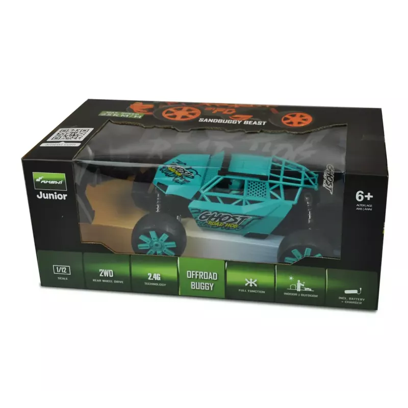 Buggy Amewi Ghost sähkömoottori 1:12 yli 6-vuotiaille lapsille