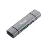 Equip Kortinlukija USB 3.0 keskitin, OTG, MicroSD (TransFlash), MicroSDHC, SD, SDHC, harmaa, CE & RoHS, USB 3.2 Gen 1 (3.1 Gen 1) Type-A/Type-C, 202 mm, 12 mm