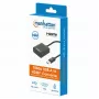 Manhattan USB-A-HDMI-kaapeli, 1080p@60Hz, muuntaa USB 3.2 Gen1 (tunnetaan myös nimellä USB 3.0) signaalin HDMI:ksi, 15 cm, musta, uros naaras, kolmen vuoden takuu