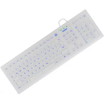 KeySonic KSK-8031INEL-Wh (DE) näppäimistö Industrial USB QWERTZ saksa valkoinen