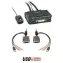 Lindy 2 portin DVI-D Single Link, USB 2.0 ja Audio KVM-kytkin Compact