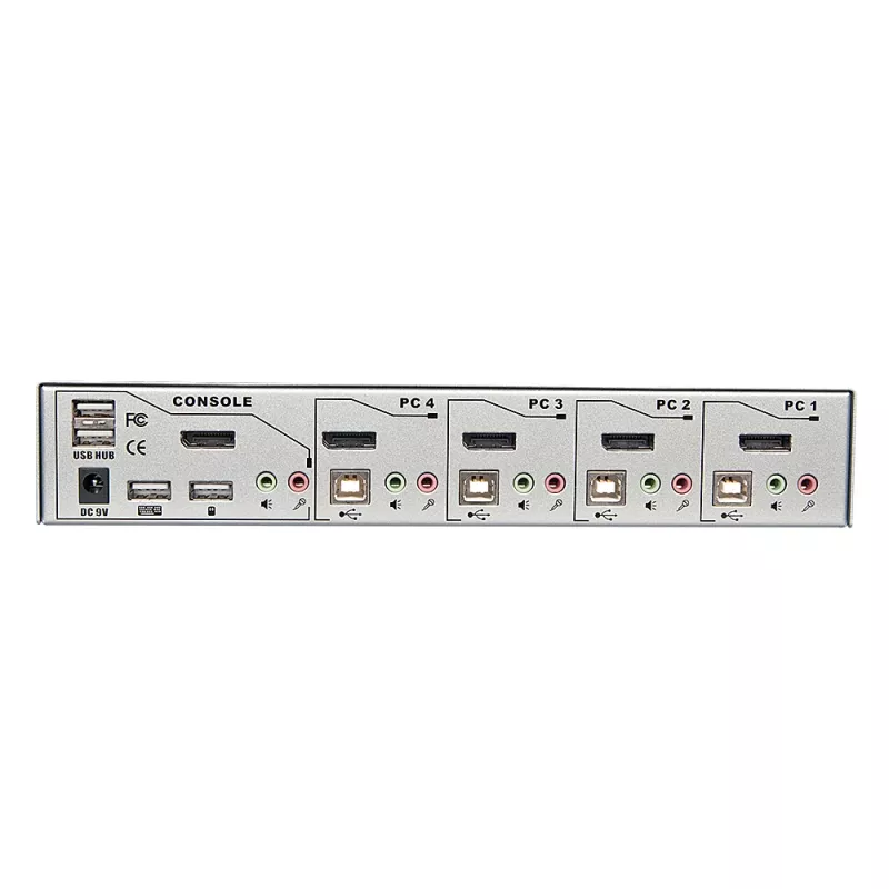Lindy 4 portin KVM-kytkin Pro USB 2.0, DisplayPort 1.2 ja TTU