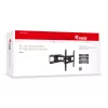 Equip 32 inch-55 inch nivel-TV-seinäteline, 200 x 200 mm, 400 x 400 mm, -20 - 10°, -90 - 90°, teräs, musta