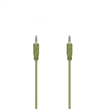 Hama Flexi-ohut audiokaapeli 0,75 m 3,5 mm vihreä uros-uros