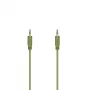 Hama Flexi-ohut audiokaapeli 0,75 m 3,5 mm vihreä uros-uros