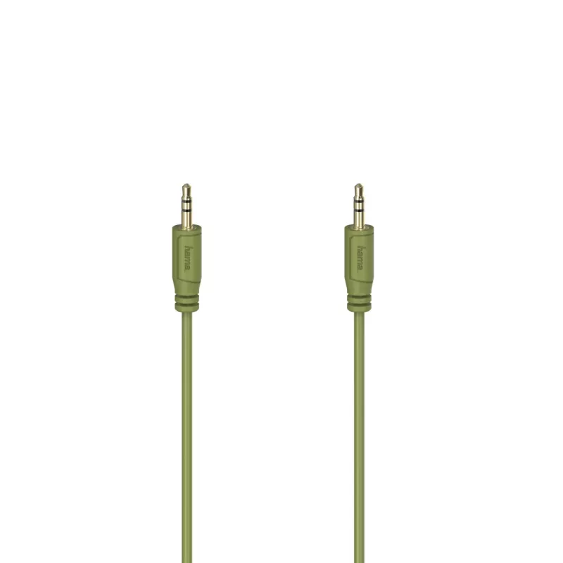 Hama Flexi-ohut audiokaapeli 0,75 m 3,5 mm vihreä uros-uros