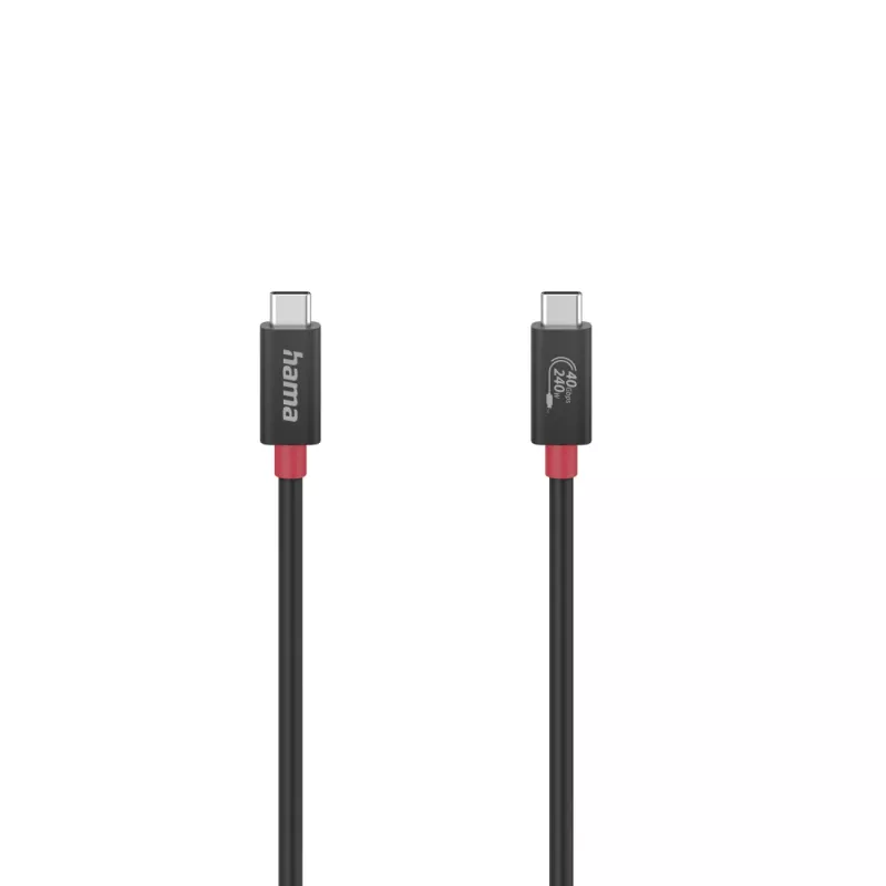Hama 00200779 USB-kaapeli USB4 Gen 3x2 1 m USB C musta