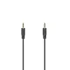 Hama Flexi-ohut audiokaapeli 0,75 m 3,5 mm musta uros-uros kullattu
