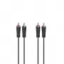 Hama 00205258 audiokaapeli 3 m 2 x RCA musta
