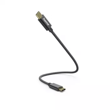 Hama 00201604 USB-kaapeli USB 2.0 0,2 m USB-C musta