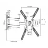 Equip 650407 23–55 tuuman nivelletty TV-seinäteline