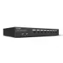 Lindy 8 portin DisplayPort 1.2, USB 2.0 ja audio KVM-kytkin, 3840 x 2160 pikseliä, 4K Ultra HD, räkkiasennus, 1U, musta