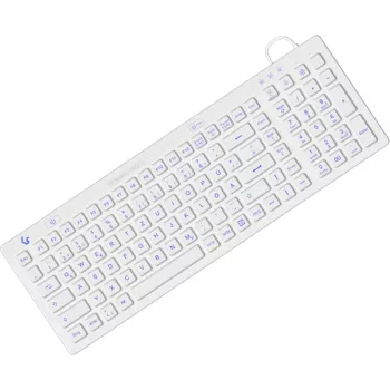 KeySonic KSK-6031INEL-Wh (DE) näppäimistö teollisuus USB QWERTZ saksa valkoinen