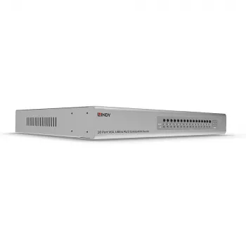 Lindy 16 portin VGA ja USB Combo KVM-kytkin, rack-asennus, hopea