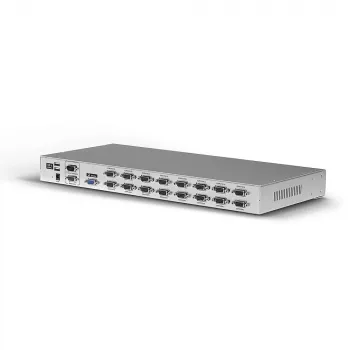 Lindy 16 portin VGA ja USB Combo KVM-kytkin, rack-asennus, hopea