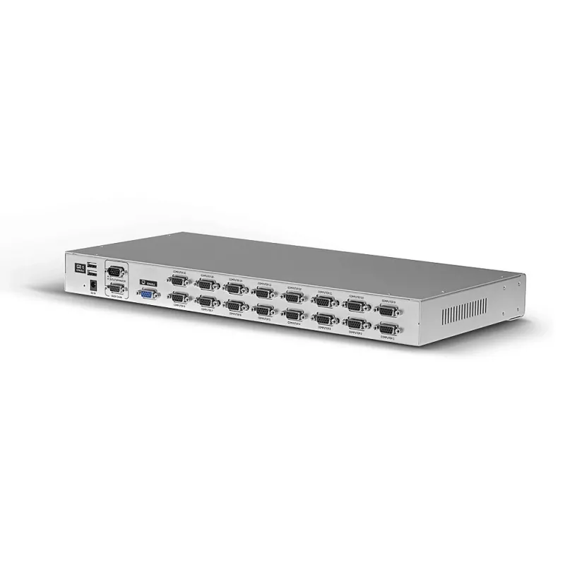 Lindy 16 portin VGA ja USB Combo KVM-kytkin, rack-asennus, hopea